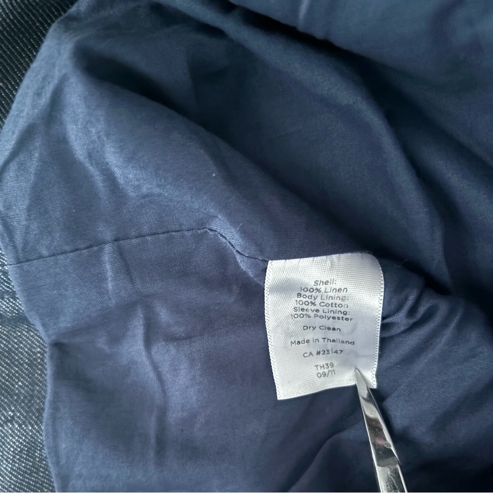 Talbots Linen One Button Jacket 4 - image 8